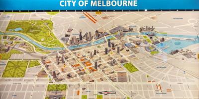 Melbourne mapa denda