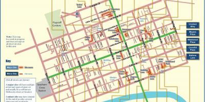 Melbourne errepide mapa