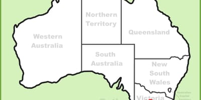 Mapa Melbourne Australia