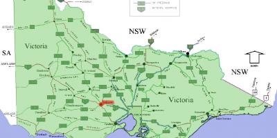 Postcodes Victoria mapa