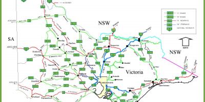 Mapa Victoria, Australia